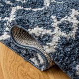 Safavieh Arizona Shag 741 Power Loomed Rug Slate Blue / Ivory 60% Polypropylene, 35% Jute, 5% Polyester