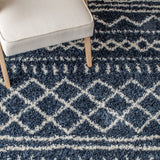 Safavieh Arizona Shag 741 Power Loomed Rug Slate Blue / Ivory 60% Polypropylene, 35% Jute, 5% Polyester