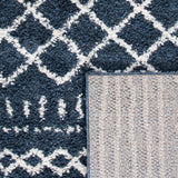 Safavieh Arizona Shag 741 Power Loomed Rug Slate Blue / Ivory 60% Polypropylene, 35% Jute, 5% Polyester