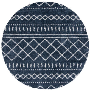 Safavieh Arizona Shag Area Rug - Elegant Geometric Design In Ivory And Beige For Cozy Home Decor Solutions Slate Blue ,Ivory 70% Polypropylene  22% Jute  8% Polyester Asg741l-1115