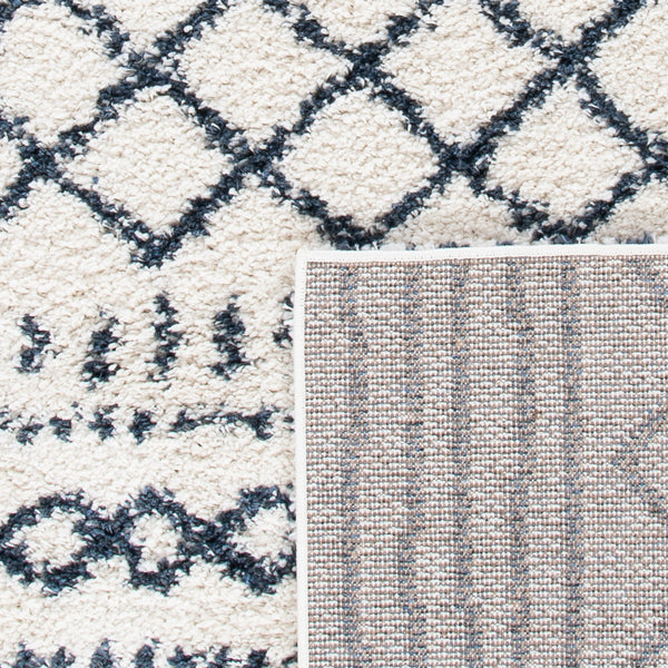 Safavieh Arizona Shag 741 Power Loomed Rug Ivory / Slate 60% Polypropylene, 35% Jute, 5% Polyester