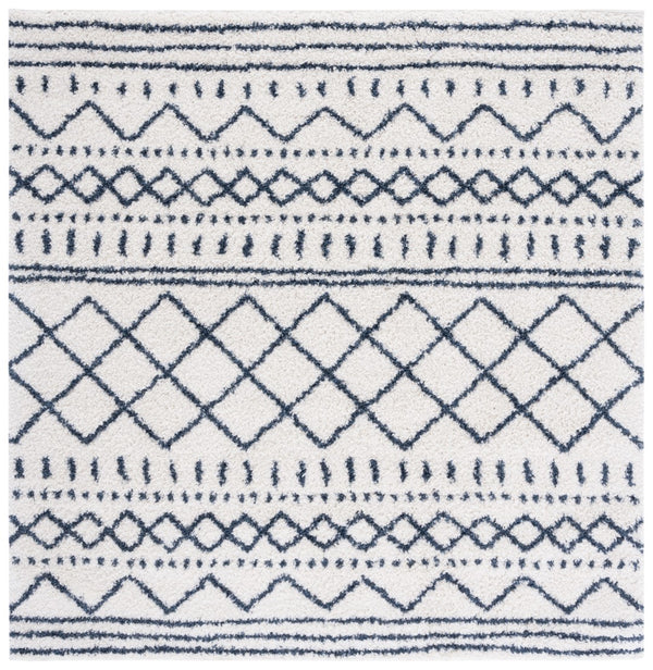 Safavieh Arizona Shag 741 Power Loomed Rug Ivory / Slate 60% Polypropylene, 35% Jute, 5% Polyester