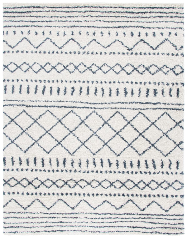 Safavieh Arizona Shag 741 Power Loomed Rug Ivory / Slate 60% Polypropylene, 35% Jute, 5% Polyester