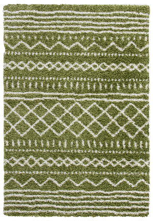Safavieh Arizona Shag Area Rug - Elegant Geometric Design In Ivory And Beige For Cozy Home Decor Solutions Green ,Ivory 70% Polypropylene  22% Jute  8% Polyester Asg741x-3sq