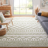 Safavieh Arizona Shag 741 Power Loomed Rug Ivory / Green 60% Polypropylene, 35% Jute, 5% Polyester