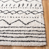 Safavieh Arizona Shag 741 Power Loomed Rug Ivory / Black 60% Polypropylene, 35% Jute, 5% Polyester