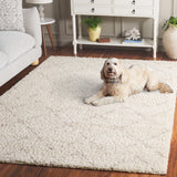 Safavieh Arizona Shag 743 Power Loomed Rug Ivory / Beige 10' X 10' Square ASG743A-10SQ