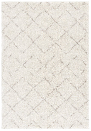 Safavieh Arizona Area Rug - Luxurious Shag Design In Soft Ivory And Beige - Elevate Your Home Decor Today! Ivory ,Beige 70% Polypropylene  22% Jute  8% Polyester Asg743a-68ov