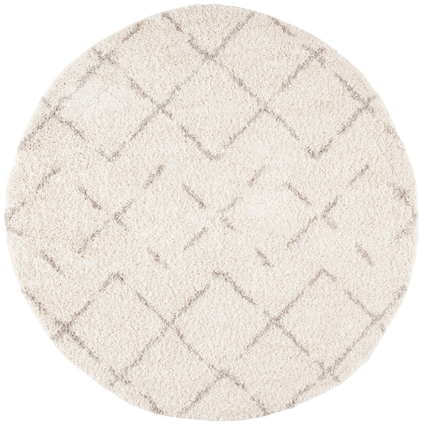 Safavieh Arizona Luxurious Ivory Beige Shag Rug — Plush 1.625" Pile, Power-Loomed Turkey, Stylish Accent 2'-0" x 3'-0" ASG743A-2