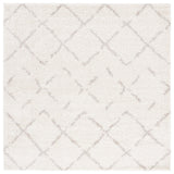 Safavieh Arizona Shag 743 Power Loomed Rug Ivory / Beige 10' X 10' Square ASG743A-10SQ