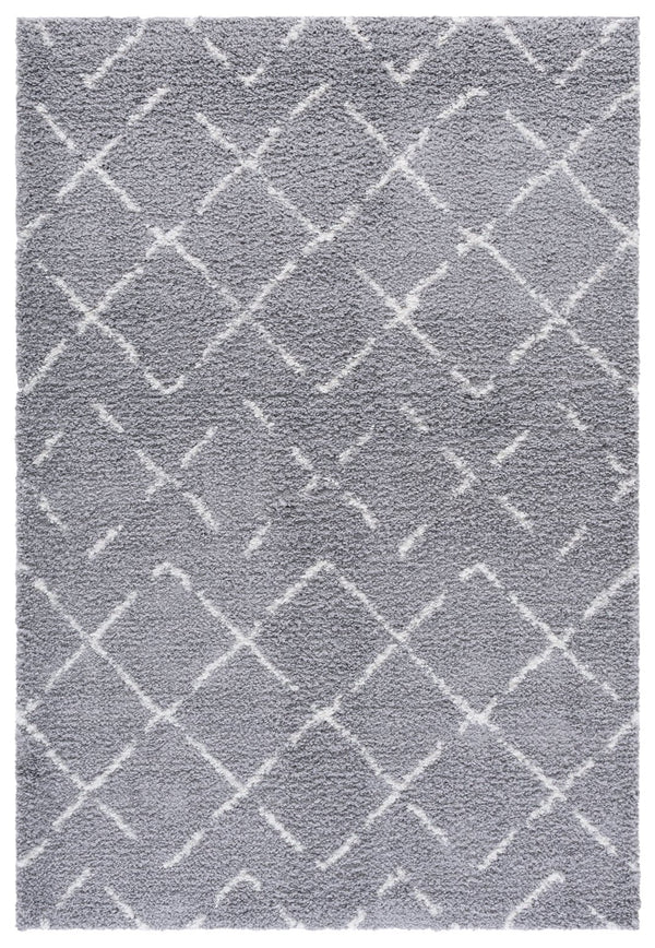 Safavieh Arizona Area Rug - Luxurious Shag Design In Soft Ivory And Beige - Elevate Your Home Decor Today! Grey ,Ivory 70% Polypropylene  22% Jute  8% Polyester Asg743d-68ov