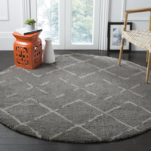 Safavieh Arizona Area Rug - Luxurious Shag Design In Soft Ivory And Beige - Elevate Your Home Decor Today! Grey ,Ivory 70% Polypropylene  22% Jute  8% Polyester Asg743d-68ov
