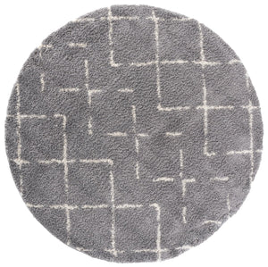 Safavieh Arizona Area Rug - Luxurious Shag Design In Soft Ivory And Beige - Elevate Your Home Decor Today! Grey ,Ivory 70% Polypropylene  22% Jute  8% Polyester Asg743d-68ov