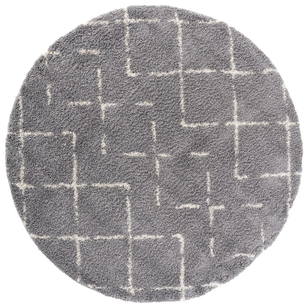 Safavieh Arizona Area Rug - Luxurious Shag Design In Soft Ivory And Beige - Elevate Your Home Decor Today! Grey ,Ivory 70% Polypropylene  22% Jute  8% Polyester Asg743d-68ov