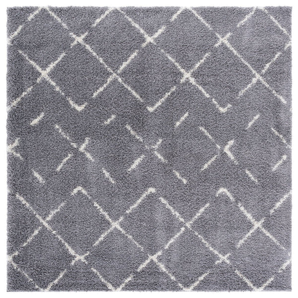 Safavieh Arizona Area Rug - Luxurious Shag Design In Soft Ivory And Beige - Elevate Your Home Decor Today! Grey ,Ivory 70% Polypropylene  22% Jute  8% Polyester Asg743d-68ov