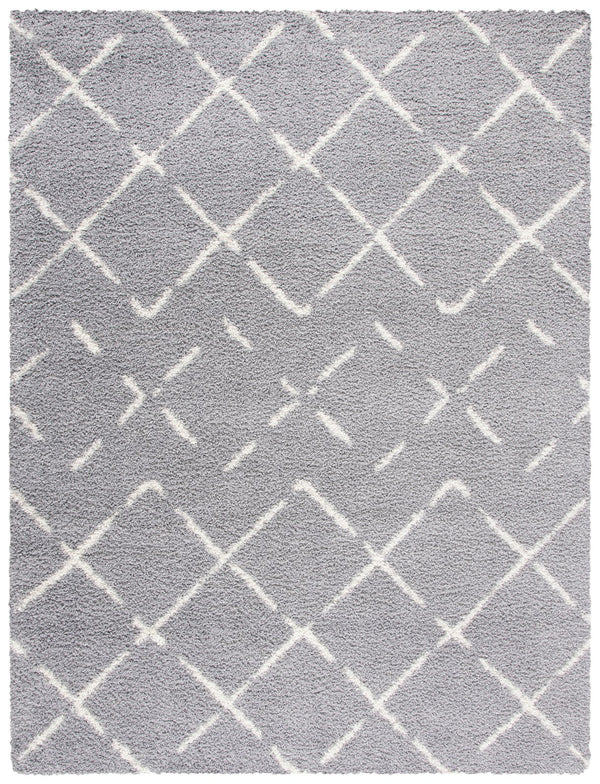 Safavieh Arizona Area Rug - Luxurious Shag Design In Soft Ivory And Beige - Elevate Your Home Decor Today! Grey ,Ivory 70% Polypropylene  22% Jute  8% Polyester Asg743d-68ov