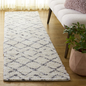 Safavieh Arizona Plush Shag Flokati Rug Ivory & Grey — Power-Loomed In Turkey, Deep Pile Cozy Texture 8'-0" x 10'-0" ASG743F-8