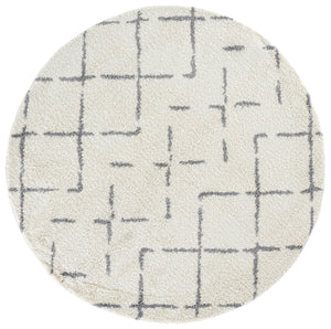 Safavieh Arizona Plush Shag Flokati Rug Ivory & Grey — Power-Loomed In Turkey, Deep Pile Cozy Texture 8'-0" x 10'-0" ASG743F-8