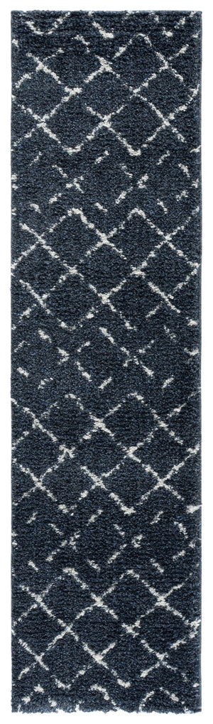 Safavieh Arizona Plush Modern Shag Rug In Slate Blue & Ivory — Flokati Texture, Soft Deep Pile For Cozy Rooms 9'-0" x 12'-0" ASG743L-9