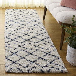 Safavieh Arizona Luxurious Shag Flokati Rug In Ivory And Slate — Deep Pile, Power‑Loomed Turkish Comfort And Texture 6'-7" x 6'-7" ASG743M-7SQ