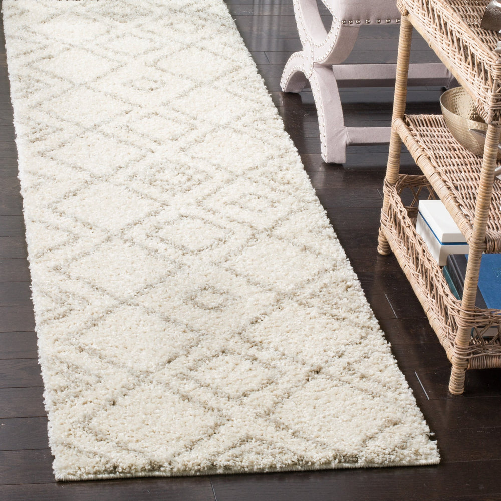 Safavieh Arizona Plush Shag Rug 6X8 In Ivory Beige — 1.625" Pile, Flokati Texture, Durable Power-Loomed Turkey ASG744A-68