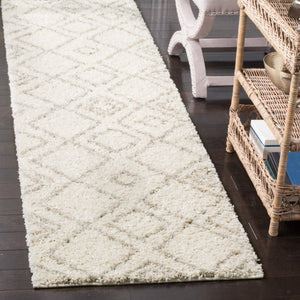 Safavieh Arizona Plush Shag Rug 6X8 In Ivory Beige — 1.625" Pile, Flokati Texture, Durable Power-Loomed Turkey ASG744A-68