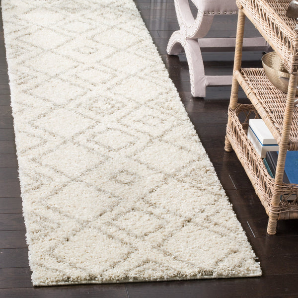 Safavieh Arizona Plush Shag Rug 6X8 In Ivory Beige — 1.625" Pile, Flokati Texture, Durable Power-Loomed Turkey ASG744A-68