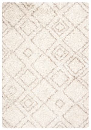 Safavieh Arizona Plush Shag Rug 6X8 In Ivory Beige — 1.625" Pile, Flokati Texture, Durable Power-Loomed Turkey ASG744A-68
