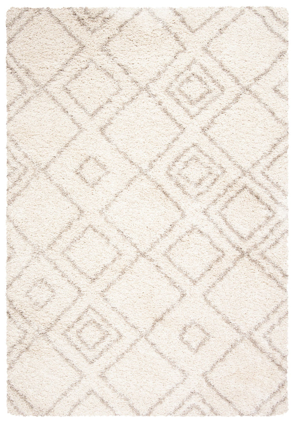Safavieh Arizona Plush Shag Rug 6X8 In Ivory Beige — 1.625" Pile, Flokati Texture, Durable Power-Loomed Turkey ASG744A-68