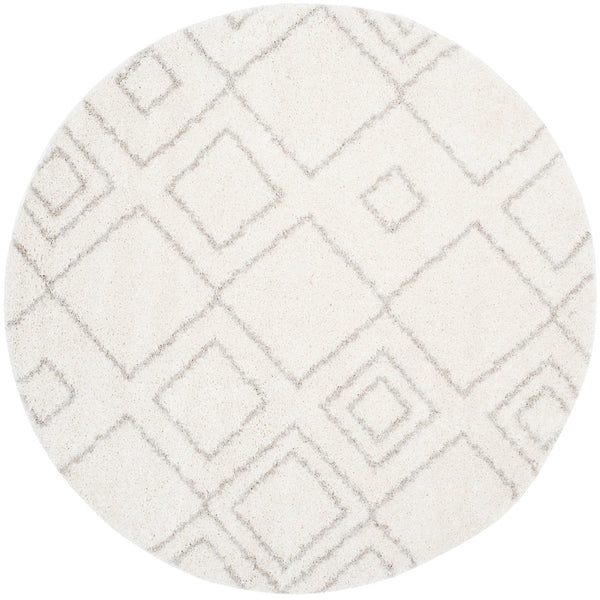 Safavieh Arizona Plush Shag Rug 6X8 In Ivory Beige — 1.625" Pile, Flokati Texture, Durable Power-Loomed Turkey ASG744A-68