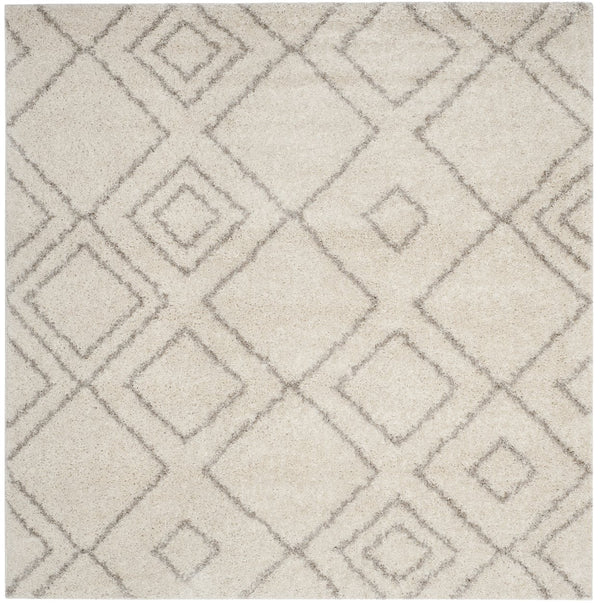 Safavieh Arizona Plush Shag Rug 6X8 In Ivory Beige — 1.625" Pile, Flokati Texture, Durable Power-Loomed Turkey ASG744A-68