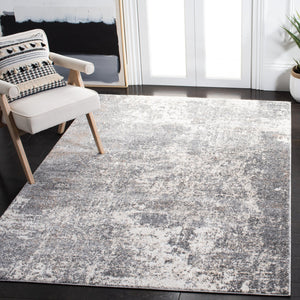 Safavieh Aston Elegant Area Rug - Modern Power Loomed Design For Living Room, Dining, Or Bedroom Decor Grey ,Ivory 80% Polypropylene,20% Polyester Asn705f-10