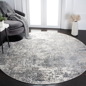 Safavieh Aston Elegant Area Rug - Modern Power Loomed Design For Living Room, Dining, Or Bedroom Decor Grey ,Ivory 80% Polypropylene,20% Polyester Asn705f-10