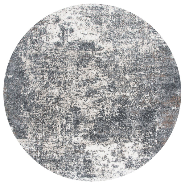 Safavieh Aston Elegant Area Rug - Modern Power Loomed Design For Living Room, Dining, Or Bedroom Decor Grey ,Ivory 80% Polypropylene,20% Polyester Asn705f-10