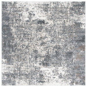 Safavieh Aston Elegant Area Rug - Modern Power Loomed Design For Living Room, Dining, Or Bedroom Decor Grey ,Ivory 80% Polypropylene,20% Polyester Asn705f-10