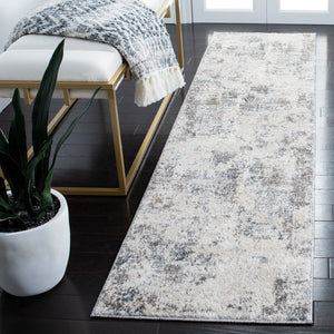 Safavieh Aston Contemporary Area Rug - Luxurious Soft Pile, Power-loomed Elegance For Modern Living Spaces Ivory ,Grey 80% Polypropylene,20% Polyester Asn710a-10