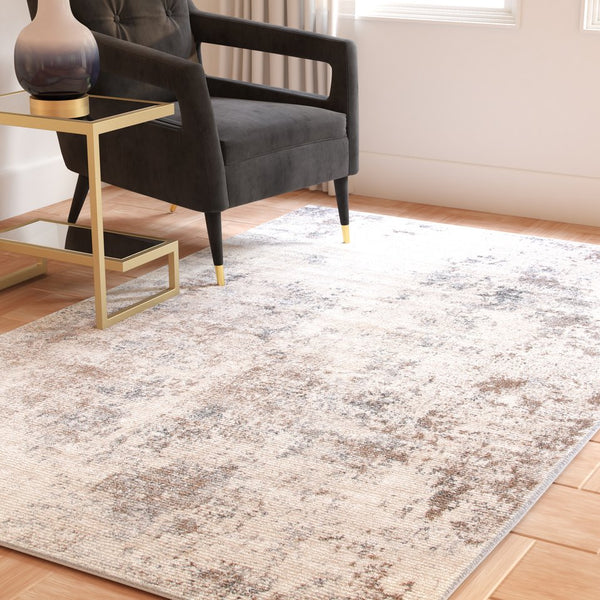 Safavieh Aston Contemporary Area Rug - Luxurious Soft Pile, Power-loomed Elegance For Modern Living Spaces Ivory ,Grey 80% Polypropylene,20% Polyester Asn710a-10