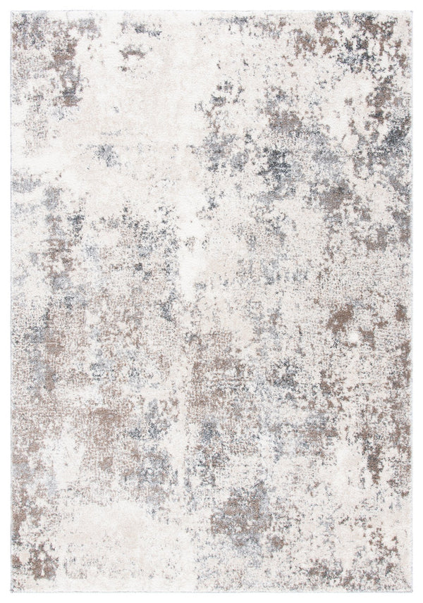 Safavieh Aston Contemporary Area Rug - Luxurious Soft Pile, Power-loomed Elegance For Modern Living Spaces Ivory ,Grey 80% Polypropylene,20% Polyester Asn710a-10
