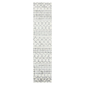Amer Rugs Aspen Moroccan Inspired Shag Runner Rug - Elevate Your Space With Timeless Elegance And Comfort Ivory Polypropylene Asp12210