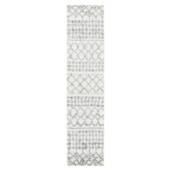 Amer Rugs Aspen Moroccan Inspired Shag Runner Rug - Elevate Your Space With Timeless Elegance And Comfort Ivory Polypropylene Asp12210