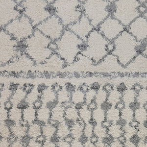 Amer Rugs Aspen Moroccan Inspired Shag Runner Rug - Elevate Your Space With Timeless Elegance And Comfort Ivory Polypropylene Asp10576