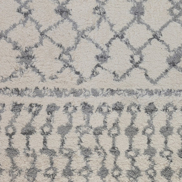 Amer Rugs Aspen Moroccan Inspired Shag Runner Rug - Elevate Your Space With Timeless Elegance And Comfort Ivory Polypropylene Asp10576