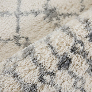 Amer Rugs Aspen Moroccan Inspired Shag Runner Rug - Elevate Your Space With Timeless Elegance And Comfort Ivory Polypropylene Asp10576