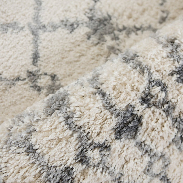 Amer Rugs Aspen Moroccan Inspired Shag Runner Rug - Elevate Your Space With Timeless Elegance And Comfort Ivory Polypropylene Asp10576