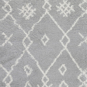 Amer Rugs Aspen Moroccan Inspired Shag Runner Rug - Elevate Your Space With Timeless Elegance And Comfort Gray Polypropylene Asp20576
