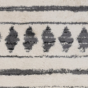 Amer Rugs Aspen Moroccan Inspired Shag Runner Rug - Elevate Your Space With Timeless Elegance And Comfort Cream Polypropylene Asp30203