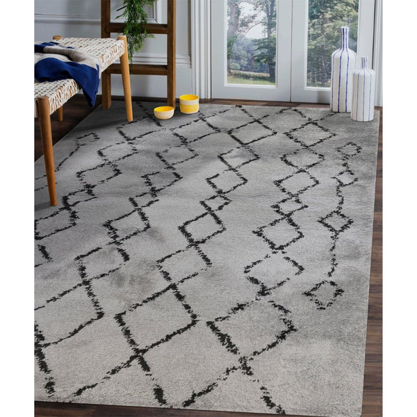 Amer Rugs Aspen Moroccan Inspired Shag Runner Rug - Elevate Your Space With Timeless Elegance And Comfort Light Gray Polypropylene Asp47696
