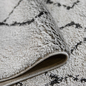 Amer Rugs Aspen Moroccan Inspired Shag Runner Rug - Elevate Your Space With Timeless Elegance And Comfort Light Gray Polypropylene Asp47696