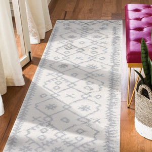 Amer Rugs Aspen Moroccan Inspired Shag Runner Rug - Elevate Your Space With Timeless Elegance And Comfort Ivory Polypropylene Asp62210