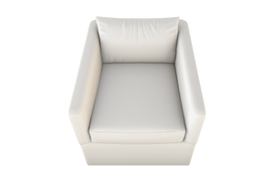 Moss Home Aston Swivel Chair - Transitional Design With Plush Down Feather Cushions For Ultimate Comfort Cloud 100% Olefin Asto-cha-33-celclo